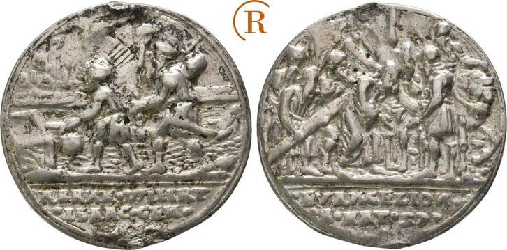 Zilvergußmedaille von Nickel Milicz o J, 16 Jhrh Joachims.., Postzegels en Munten, Penningen en Medailles, Verzenden