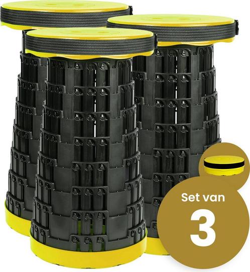 Alora Opvouwbare kruk extra strong geel per 3, Kinderen en Baby's, Speelgoed | Actiefiguren, Nieuw, Ophalen of Verzenden