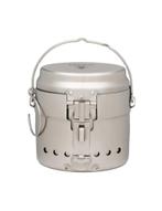 Pathfinder kooksysteem RVS Zweeds kookset - 3-delig, Caravans en Kamperen, Verzenden, Nieuw