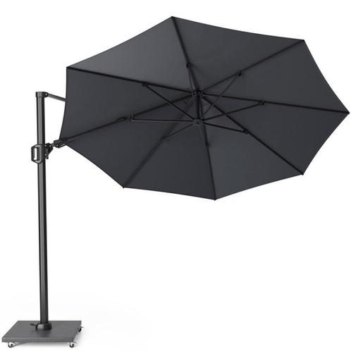 Challenger T2 zweefparasol 350 cm rond antraciet, Tuin en Terras, Parasols, Nieuw, Ophalen of Verzenden