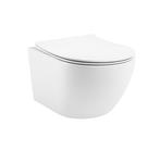 Kayvit Hangtoilet glans wit met bril | randloos | softclose, Doe-het-zelf en Verbouw, Sanitair, Ophalen of Verzenden, Nieuw, Steen