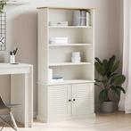 vidaXL Boekenkast VIGO 85x35x170 cm massief grenenhout wit, Huis en Inrichting, Kasten | Boekenkasten, Verzenden, Nieuw, 50 tot 100 cm