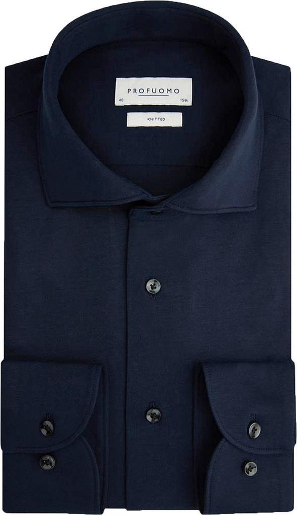 Profuomo Knitted Overhemd Navy maat 37 Heren, Kleding | Heren, Overhemden, Blauw, Nieuw, Verzenden