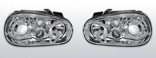 Koplampen Golf 4 | R32-Look | Xenon look lens | chroom, Auto-onderdelen, Verlichting, Nieuw, Volkswagen, Verzenden