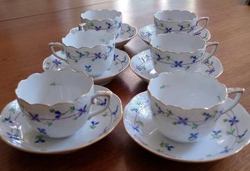 Herend - Koffiekopje (6) - Blue Garland - Porselein beschikbaar voor biedingen