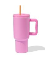 HEMA Drinkbeker 900ml rvs roze, Huis en Inrichting, Keuken | Servies, Verzenden, Nieuw