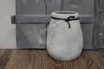 Ronde smalle hoge pot Old Grey 14 cm, Nieuw, Ophalen of Verzenden