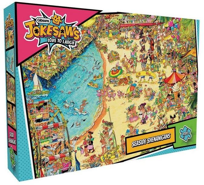 Jokesaws - Seaside Shenanigans Puzzel (1000 stukjes) |, Hobby en Vrije tijd, Denksport en Puzzels, Nieuw, Verzenden