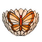 Tiffany vlinder wandlamp - B 25 CM x H 14 CM (Art. 8250), Verzenden, Nieuw