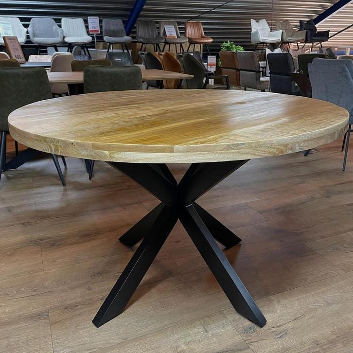 NIEUWE mango eettafels– rond, ovaal, organisch – SUPER deal!, Huis en Inrichting, Tafels | Eettafels, 100 tot 150 cm, 200 cm of meer