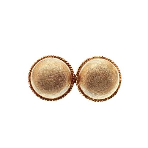 Gouden broche van twee knopen | Vintage/antiek (uniek), Sieraden, Tassen en Uiterlijk, Broches, Overige kleuren, Gebruikt, Goud