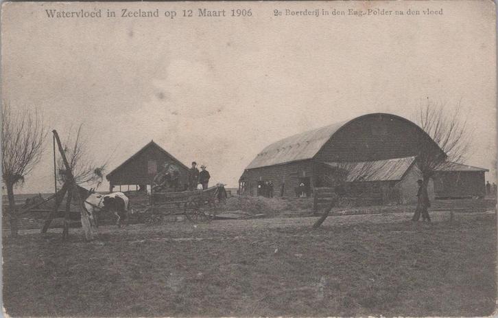 ZEELAND - Watervloed in Zeeland op 12 Maart 1906. 2e Boe..., Verzamelen, Ansichtkaarten | Nederland