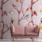 Profhome 382301-GU Fotobehang vogel patroon mat roze bruin, Verzenden