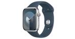 Apple Watch Series 9 45mm Zilver Aluminium Sportband Blauw, Sieraden, Tassen en Uiterlijk, Nieuw, Verzenden