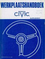 1982 Honda Civic werkplaatshandboek supplement instructie, Auto diversen, Handleidingen en Instructieboekjes, Verzenden