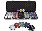 Texas Finest Matt Black Pokerset - 500 Chips inclusief, Verzenden, Nieuw