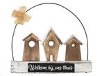 Huisjes hanger 26x30 cm welkom naturel/Antique white, Ophalen of Verzenden, Nieuw