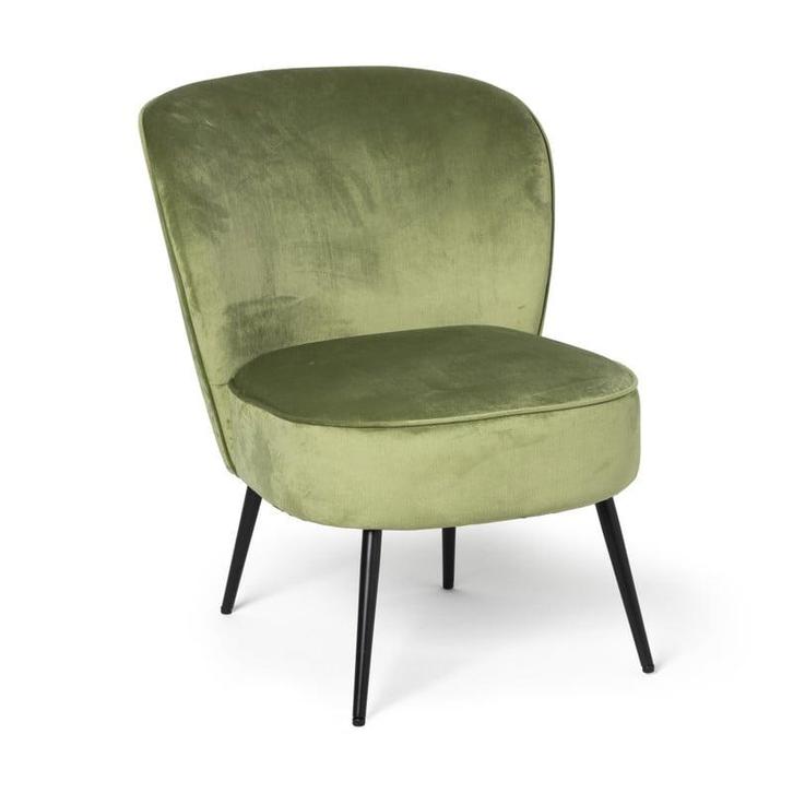 Fauteuil Frida - groen - 77x69x60 cm, Huis en Inrichting, Fauteuils, Verzenden