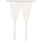 vidaXL Gordijn macramé 140x240 cm katoen, Huis en Inrichting, Stoffering | Gordijnen en Lamellen, Verzenden, Nieuw, Crème