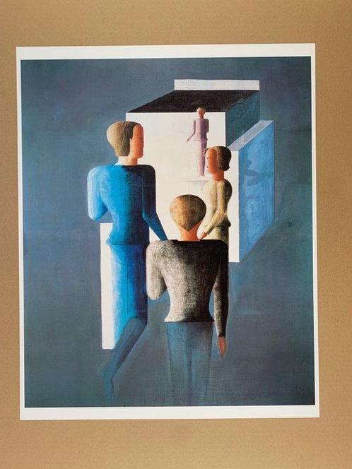 Oskar Schlemmer - Vier Figuren und Kubus, 1928 - Offset, Antiek en Kunst, Antiek | Meubels | Stoelen en Banken