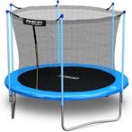 Trampoline - 312 cm - blauw - met ladder en binnenrand ne..., Kinderen en Baby's, Speelgoed | Buiten | Trampolines, Ophalen of Verzenden