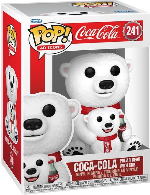 Funko Pop! - Coca-Cola Polar Bear with Cub #241 | Funko -, Verzamelen, Poppetjes en Figuurtjes, Nieuw, Verzenden
