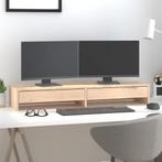 vidaXL Monitorstandaard 100x27x15 cm massief grenenhout, Verzenden, Nieuw
