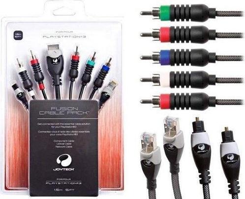 Joytech Kabel Pack Component/Optical/Netwerk Kabel voor Play, Spelcomputers en Games, Spelcomputers | Sony PlayStation Consoles | Accessoires