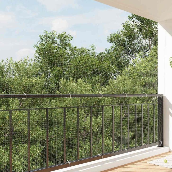 vidaXL Kattennet Transparant 6x3 m Nylon, Dieren en Toebehoren, Overige Dieren-accessoires, Nieuw, Verzenden