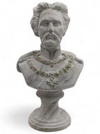 Beeld, Büste des Königs Ludwig II. von Bayern - 31 cm - Gips, Antiek en Kunst, Antiek | Keramiek en Aardewerk