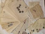 Collectie van memorabilia - 70 documenten met fiscale