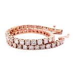 Armband - 14 karaat Roségoud - 5.46ct. tw. Roze Diamant, Nieuw