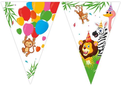 Jungle Dieren Vlaggenlijn, Hobby en Vrije tijd, Feestartikelen, Nieuw, Verzenden