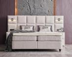 Opberg Boxspring Liberta Beige - 160x200 cm, Verzenden, Nieuw, Beige, Modern