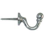 Schroefhaak Kogel 47mm glans chroom, Verzenden, Nieuw