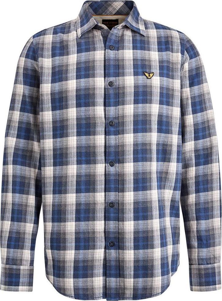 PME Legend Overhemd Ruiten Blauw maat 3XL Heren, Kleding | Heren, Overhemden, Blauw, Nieuw, Verzenden