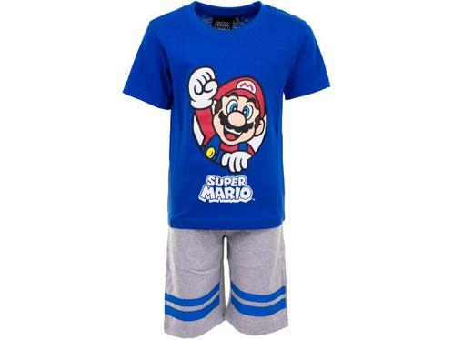 Kinderpyjama - Shortama - Super Mario - Blauw/Grijs, Kinderen en Baby's, Kinderkleding | Schoenen en Sokken, Verzenden