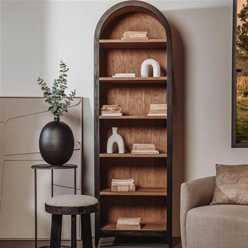 *WOONWINKEL* Tower Living Rotondi Smalle Boekenkast Zwart Ho, Huis en Inrichting, Kasten | Boekenkasten, Nieuw, Verzenden