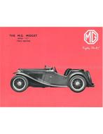 1949 MG MIDGET TC BROCHURE ENGELS, Nieuw, Author