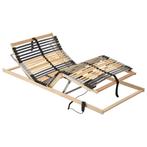 vidaXL Lattenbodem met 42 latten 7 zones elektrisch 70x200, Huis en Inrichting, Bruin, Verzenden, Nieuw, 200 cm