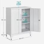 3 Kantoor Opbergkast van Metaal – Verstelbare Dossierkast, Verzenden, Nieuw in verpakking