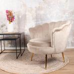 Feliz fauteuil velvet champagne/taupe, Huis en Inrichting, Stoelen, Ophalen of Verzenden, Nieuw