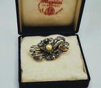 Zonder Minimumprijs - Broche - 19.2 kt. Roségoud, Zilver, Sieraden, Tassen en Uiterlijk, Antieke sieraden