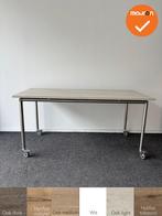 Ahrend - Move-it - verrijdbare vergadertafel 160x80 - bladkl, Vergader- of Presentatieruimte, Ophalen of Verzenden, Gebruikt, Tafel