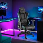Gaming stoel Tartaros, LED, massagefunctie - zwart/zwart, Verzenden, Nieuw