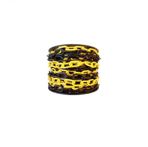 Afzetketting 6mm - Kunststof - Geel / zwart - Per 5 meter, Doe-het-zelf en Verbouw, Overige Doe-het-zelf en Verbouw, Nieuw, Ophalen of Verzenden