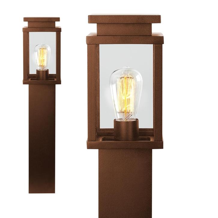 Jersey Tuinlamp Corten 60cm met LED Tuinverlichting, Tuin en Terras, Buitenverlichting, Verzenden