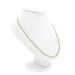 Gouden Figaro schakelketting, Sieraden, Tassen en Uiterlijk, Kettingen, Ophalen of Verzenden, Gebruikt, Overige kleuren, Goud