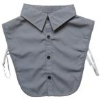 Grijs herenkraagje met puntkraag - losse blouse kraagjes, Verzenden, Nieuw, Losse blouse kraagjes