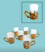 Drankservies voor 6 (6) - Verguld brons, Antiek en Kunst